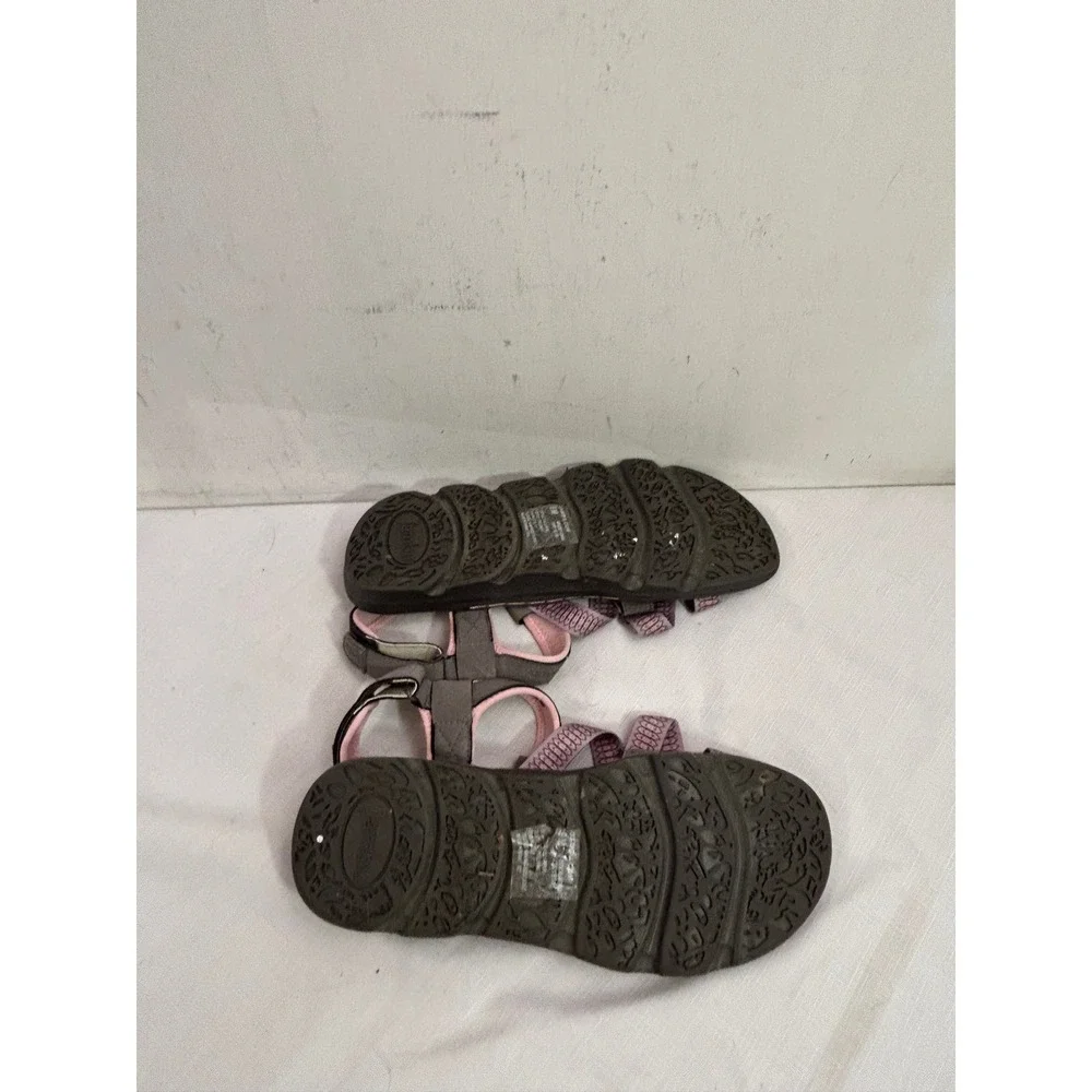 Jambu Strappy Sport Sandals 9M Pink Grey Elastic All-Terra Hiking Women